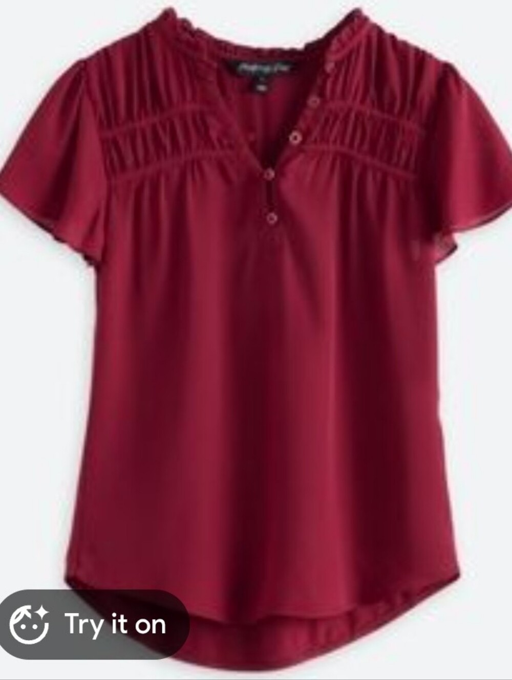 Montgomery Post Alyson Mixed Media Blouse - M